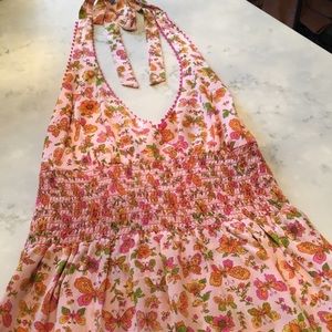 Nanette Lepore silk butterfly halter 🦋🌸🌺